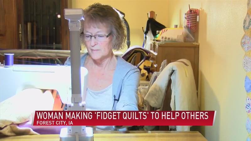 Iowa woman makes fidget quilts for others - ABC 6 News