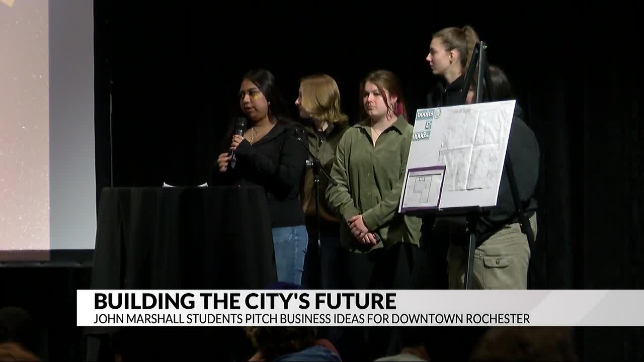 John Marshall Student Pitch Business Ideas for Downtown Rochester – ABC 6 News